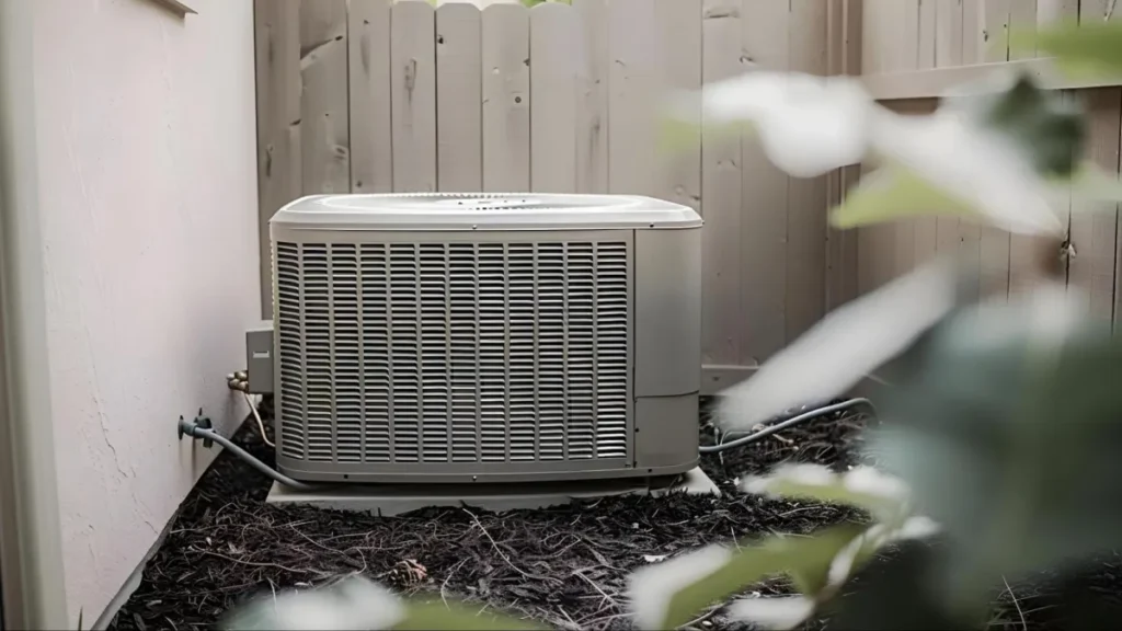 Why Your AC Won't Turn On and What to Do About It 1 Outdoor AC unit near fence